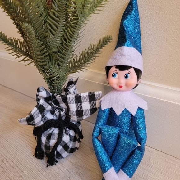 Saks Fifth Avenue Holiday Sapphire Blue Elf On A Shelf Blue Elf